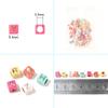 100Pcs/Lot Trendy  Acrylic Square Alphabet Beads Large Hole Letter Loose Spacer Bead Jewelry Handmade Bracelet Making Supplies