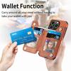 Zipper Wallet Credit Card Holder Phone Case for IPhone 13 12 Mini 14 11 Pro XS Max XR X 7 8 6 6s Plus SE 2 3 Stand Leather Cover