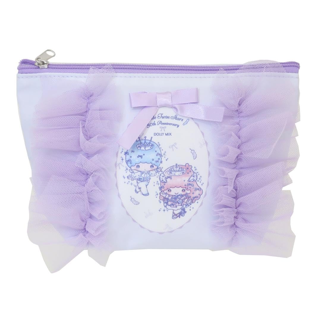 

My Melody & Little Twin Stars x DOLLY MIX Frill Boat-Shaped Tissue Pouch, Light Purple