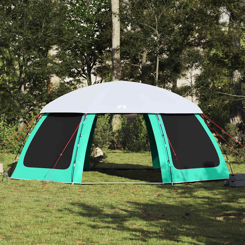 Pool Tent with Removable Canopy and Mesh Walls Sea Green 690 x 690 cm