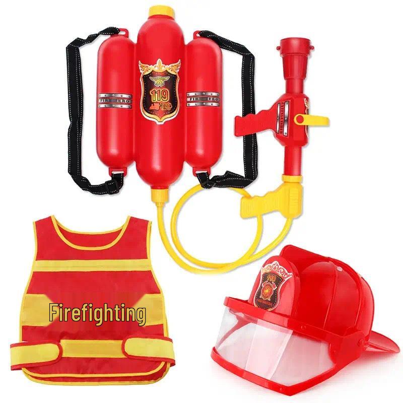 Kids' Pump-Action Fire Hose Water Blaster Toy for Summer Fun