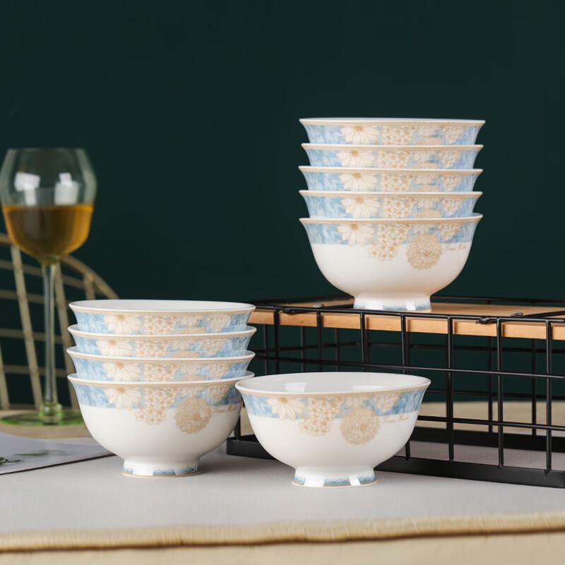Haoya Time Walk Jingdezhen Ceramic Rice Bowl Set
