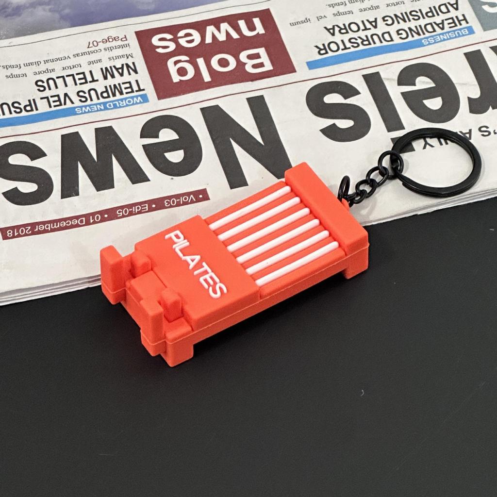 Fitness Series Gummi-Schlüsselanhänger: Hantel- & Kurzhantel-Anhänger für Geschenke