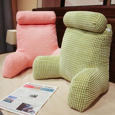 Solid Color Comfortable Stress Reducing Pillows Minimalist Soft Breathable Backrest Cushion At The Bedside Sofa Neck Waist Support Cushion