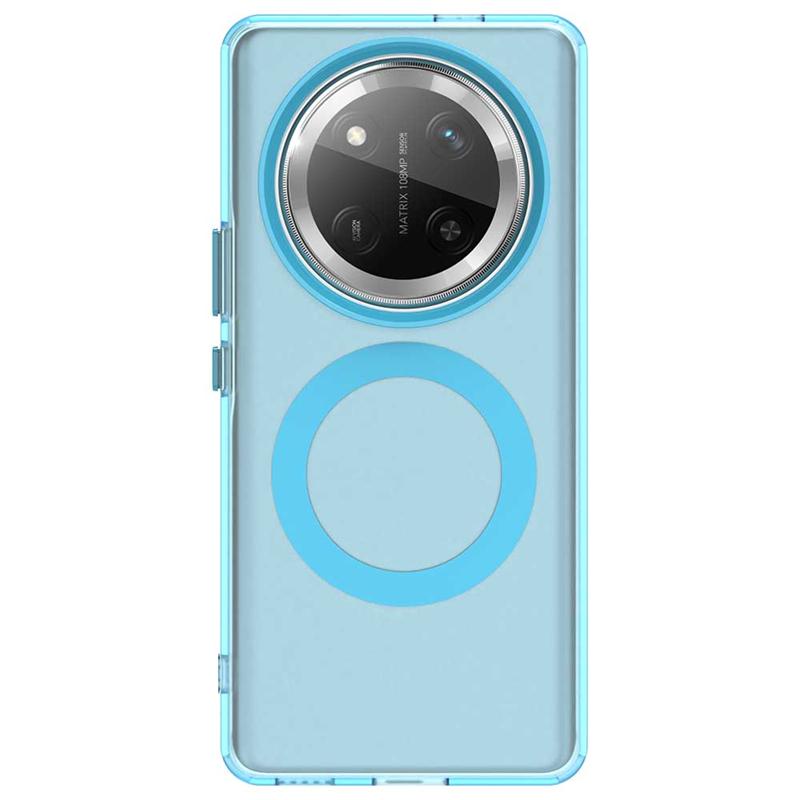 For Honor X9C Case Cover Honor X9C Capa Back Transparent Wireless Charging Annular Magnetic Matte Clear Fundas Huawei Honor X9C