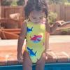 Infant Girls' Long-Sleeve Sun Protection Swimsuit (Ages 0-8)