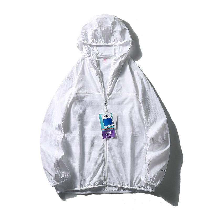UPF50 Ultra-Thin Breathable Ice Silk Sun Protection Clothing 2024 New Arrival Men's Summer Fishing Outwear Export Lightweight Wind Shield