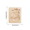 Wooden Cookie Molds For Christmas DIY 3D Engraved Embossed Biscuits Cutter Moulds Xmas Tree Snowman Santa Claus Gingerbread