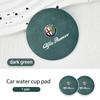 Suede Car Coaster Anti-slip Water Cup Heat Insulation Mat Decor For Alfa Romeo 159 Giulietta 156 147 Giulia Mito GT Stelvio