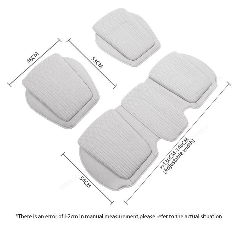 For Tesla Car Cushion Nappa Leather Breathable Non-slip Car Seat High Rebound Pad Seat Cushion Four Seasons Universal Auto Seat
