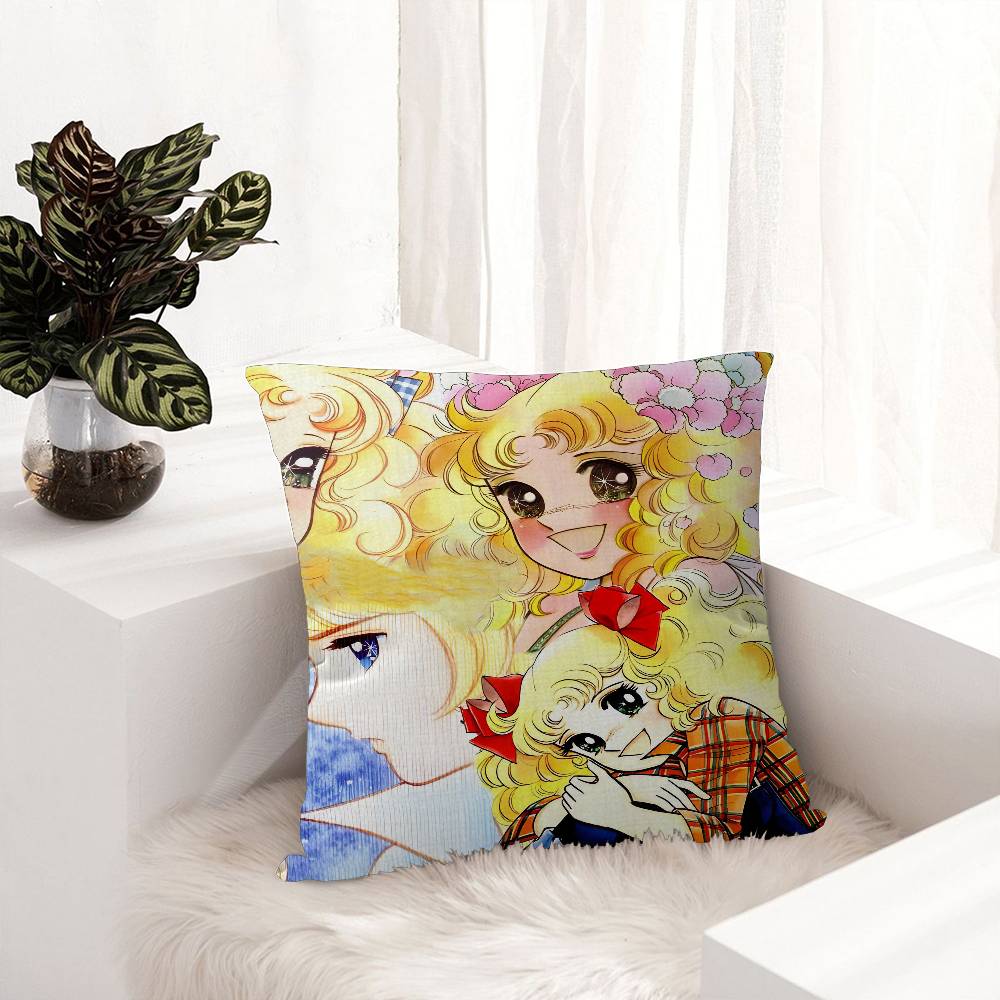 Candy Candy Anime Cushion Cover Pillow Cover Decor Pillowcase Printed Cushion Case For Couch