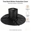 2-Pack Tree Root Winter Covers with Trunk Sleeves, Ground Flaps, Hook-and-Loop Fasteners, and Elastic Cords for Outdoor Use