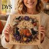DIY Mosaic Crafts for Adults Halloween Faux Pearl Art Kit, Spooky Cute 3D Beads Painting Crafts, Ghost Pumpkin Decorations Gothic Cat Crow Wall