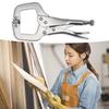 6.5 Inch Locking C Clamps with Swivel Pads Locking Clamp Pliers Table and Tool Vise Grip DIY Woodworking Welding Cabinetry