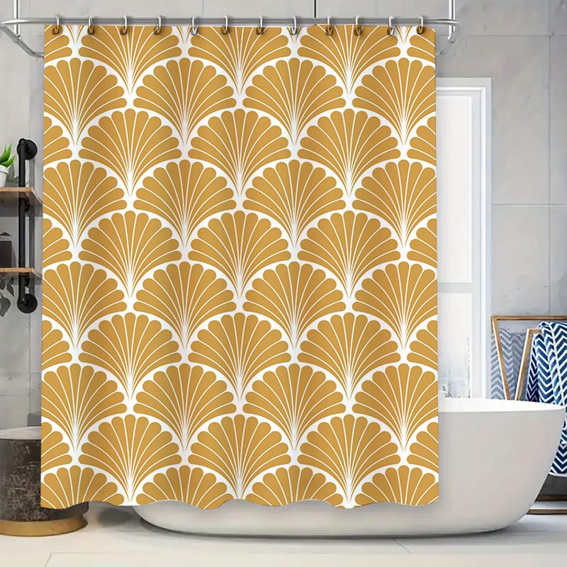 

Blue Waves Shower Curtain Waterproof Printed Wall Hanging Bathroom Decor Decoration Artistic Modern Print 3D Printing Decoration W60H190(CM)-1 Pcs