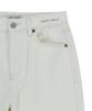 WACKY WILLY Women'S Pigment Color Washed Denim Pants Cream