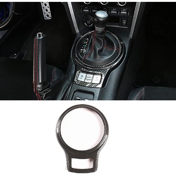 Car Accessories Fit for Subaru BRZ Toyota 86 2012-2020 Central Control Gear Shift Panel Frame Cover Trim (Carbon Fiber Style) ABS 1 PC