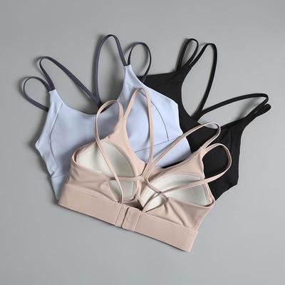 Soutien-gorge de sport antichoc pour femme - Brassière pour yoga et course à pied à haute intensité avec un beau design dans le dos