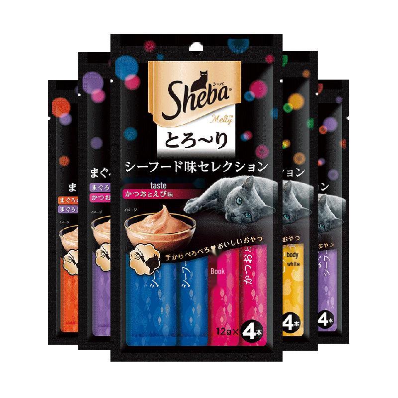 Sheba Gourmet Tuna & Seafood Cat Treats and Wet Food Variety Pack