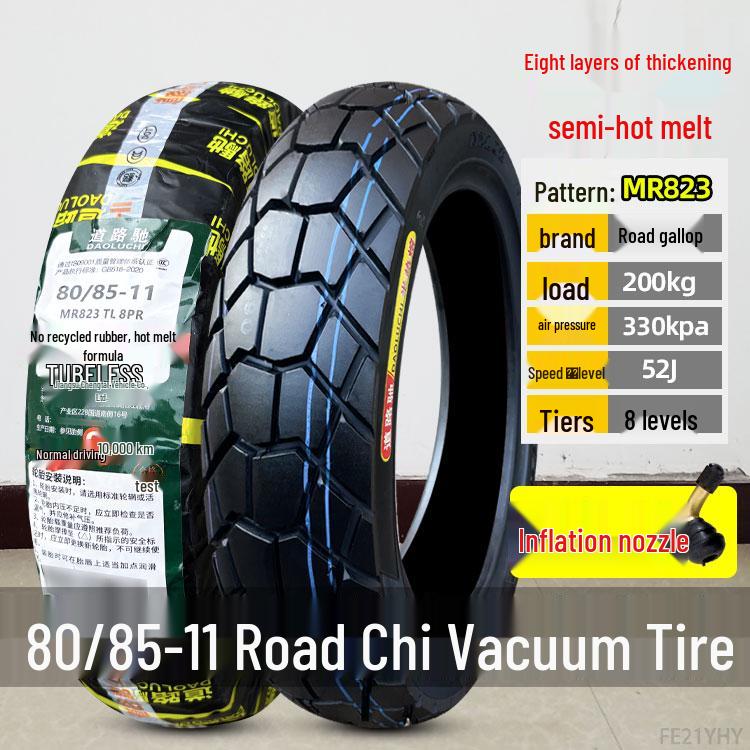 Zhengxin Electric Vehicle & Motorcycle Tire 90/80-11, 110/70-100 Vacuum Tire for Road Riding