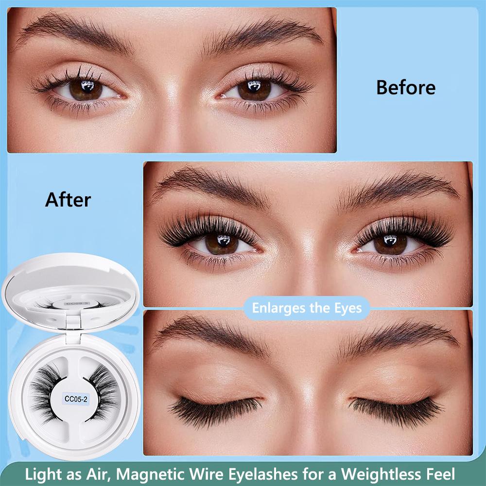 No Glue Needed Magnetic Lashes Kit Adjustable Curvature Magnetic Eyelashes