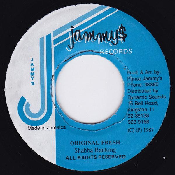 

7inch Record SHABBA RANKS - Original Fresh NONE Jammy s Records 1987 Jamaica Reggae, Ska & Dub Used