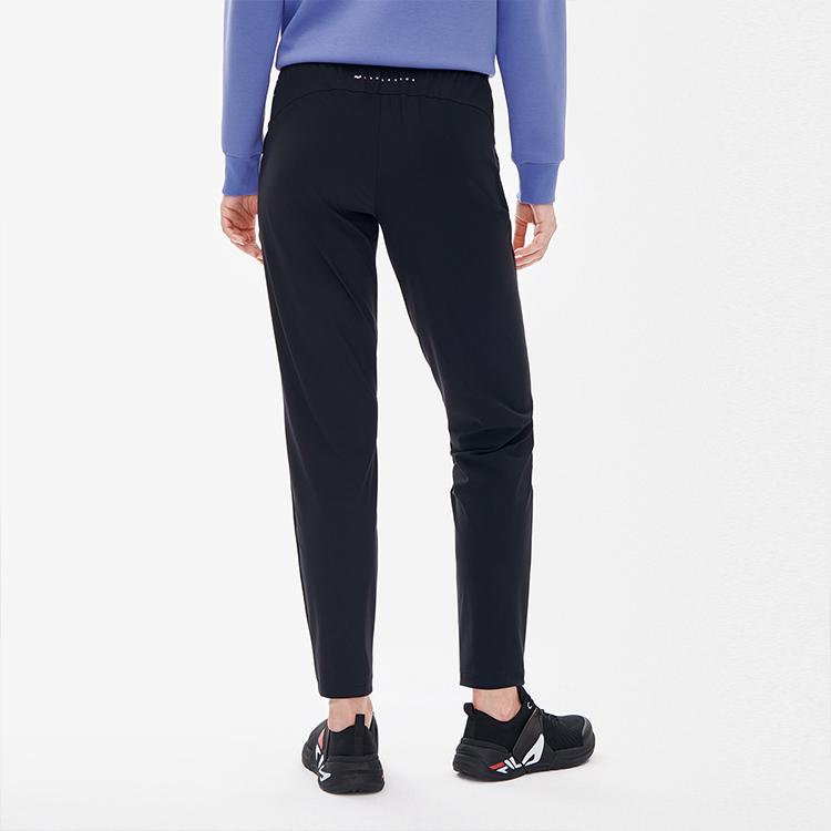 New FILA Athletics Knitted Sweatpants Women's Pitch Black A11W231616F-BK