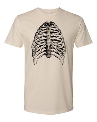 Cottage Cult Clothing Tee T Shirt Cotton Medical Anatomy Victorian Art Ribs #2