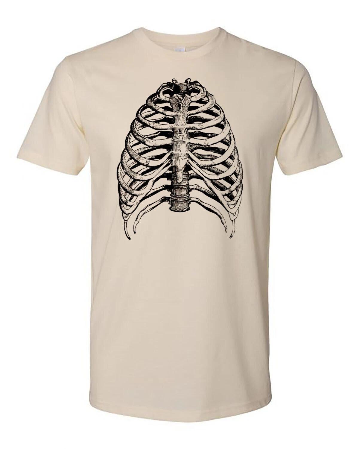 

Cottage Cult Clothing Tee T Shirt Cotton Medical Anatomy Victorian Art Ribs #2 2XL