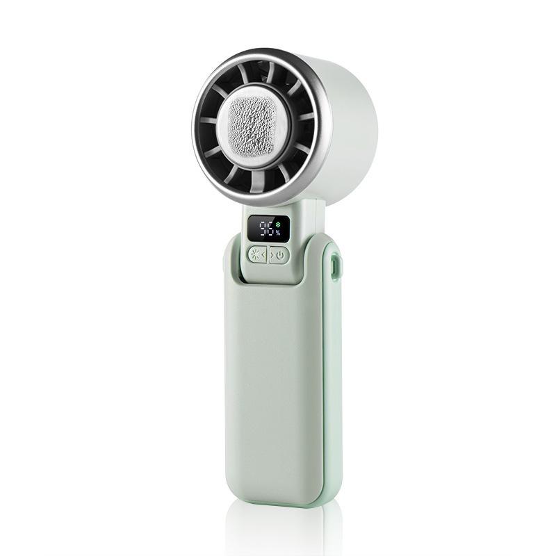 Portable Foldable Neck Hanging USB Fan with Digital Display 168*53*47.5mm