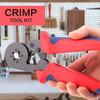 Crimper Plier Set, Self-adjustable Wire Crimping Tools Wire Crimping Terminals  Wire Cable Tube Terminals  with 800/1200PCS Sets 0.25-10mm²