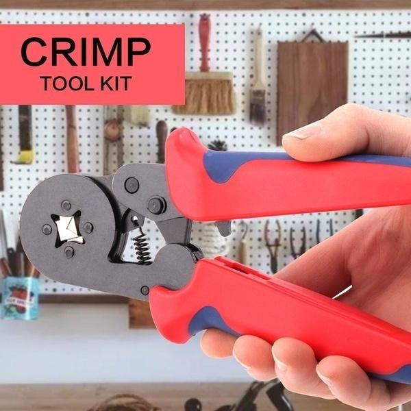 Crimper Plier Set, Self-adjustable Wire Crimping Tools Wire Crimping Terminals  Wire Cable Tube Terminals  with 800/1200PCS Sets 0.25-10mm²