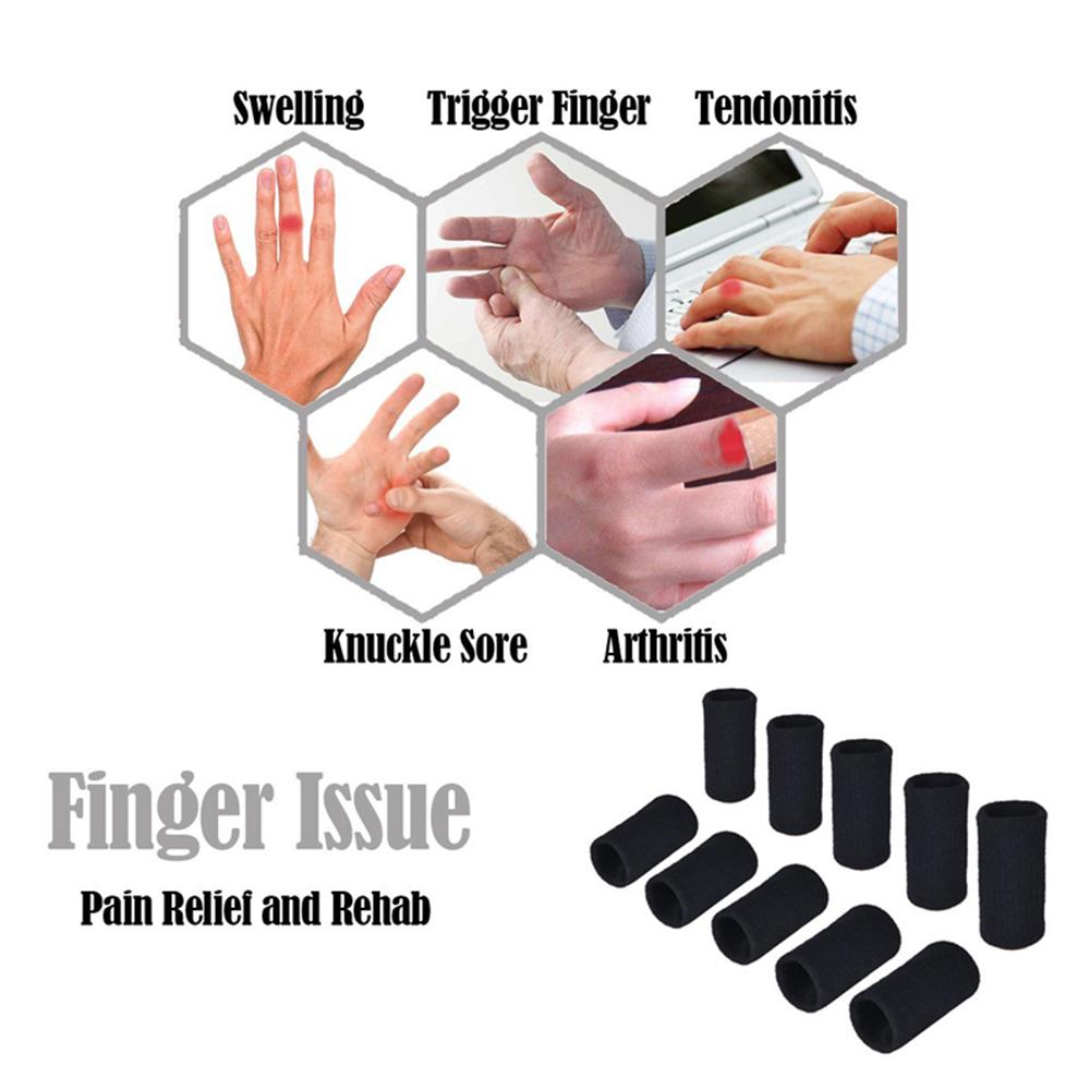 10 Pieces Stretch Sports Knuckle Support Finger Protectors Outdoor Basketball Volleyball Finger Protection Brand New
