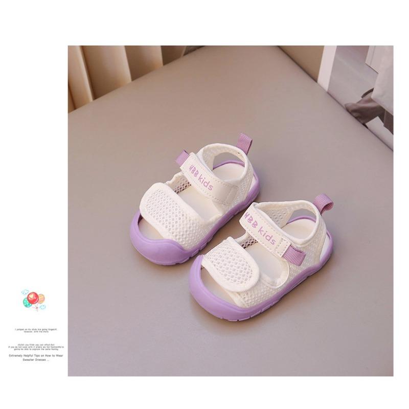 Baby Sandals Mesh Breathable Versatile Casual Bag Head Soft-soled Shoes 1-3 Years Old Girls Baby Toddler Shoes Jelly Shoes