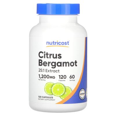Bergamote d'agrumes, 120 capsules (600 mg par capsule)