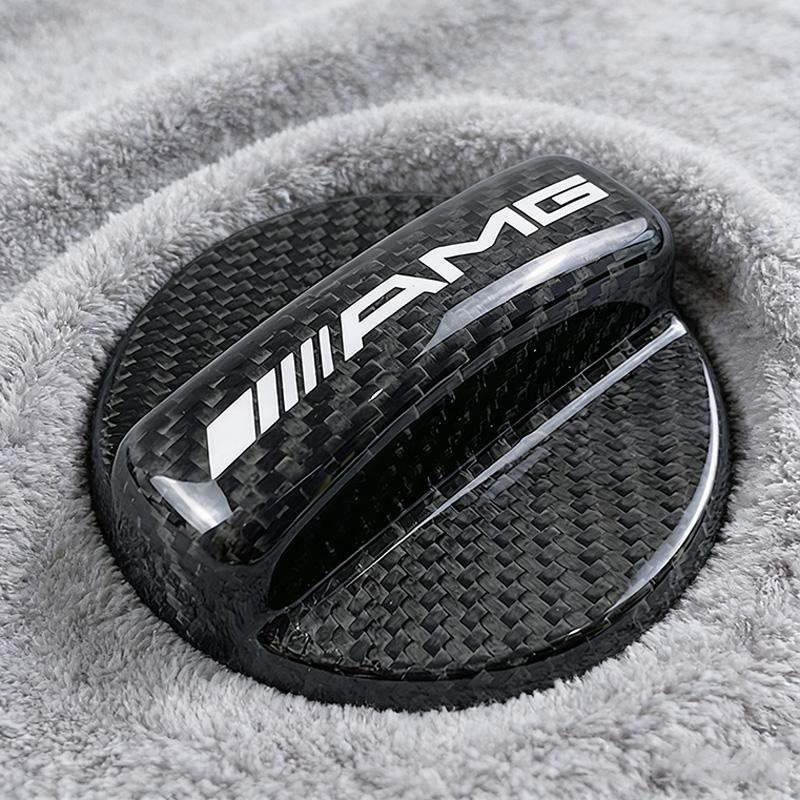 Car Fuel Cap Carbon Fiber Oil Box Lid Petrol Tank Cover For Mercedes Benz AMG GLE GLS CLA CLE GLC CLS GLA W223 Tire Valve Cap