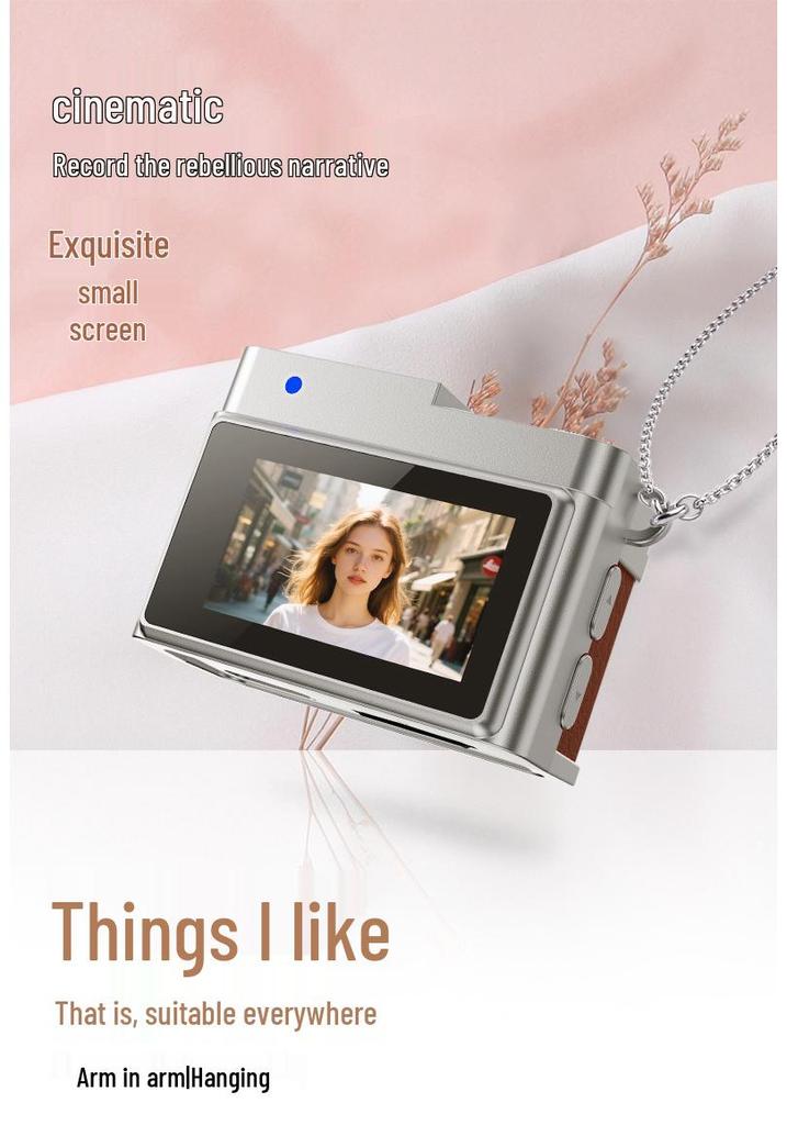 S150 Mini HD Necklace Camera: Wearable Pendant with Video Recording