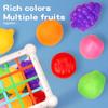Infant Fruit Sisele Toy Set, Rainbow Rubik'S Cube Sisele Baby Cognitive Educational Toys