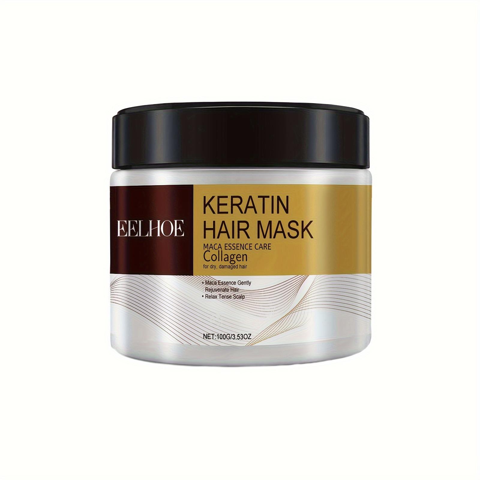Maschera per capelli alla cheratina da 100 g Maschera per capelli profondamente idratante Rafforza la maschera per la cura dei capelli 100g