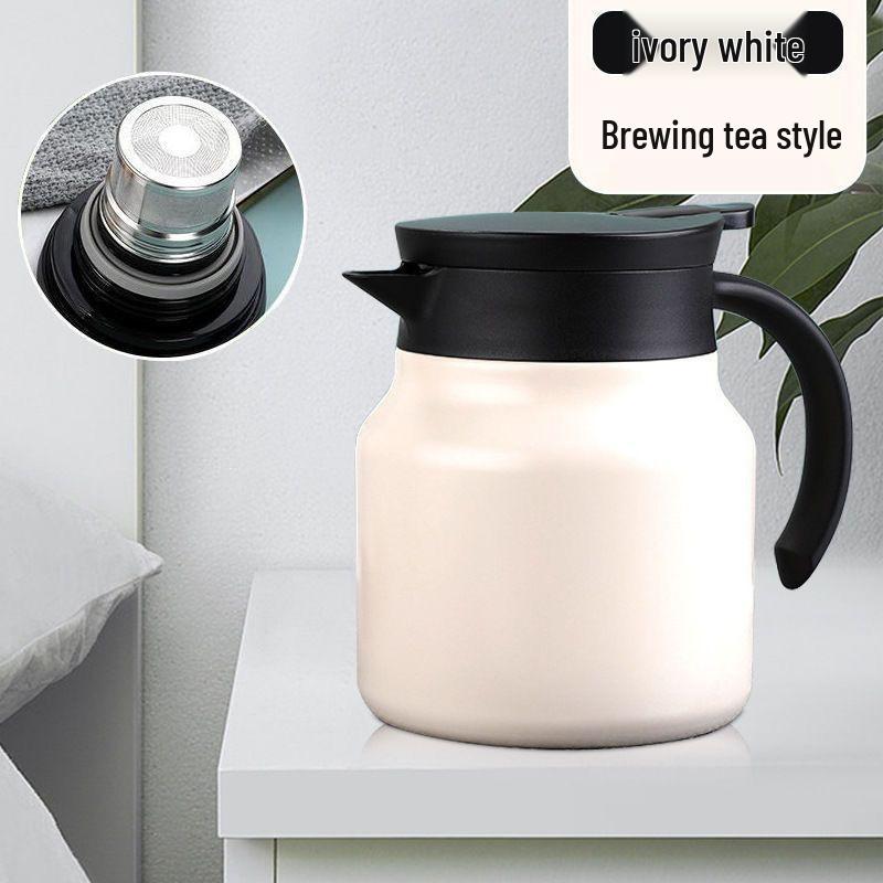 Large Capacity 316 Stainless Steel Thermos with Tea Infuser and Water Separator for Home or Office