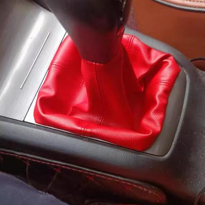 Universal PU Leather Shifter Lever Dust-Proof Cover Case Automobile Gear Stick Cover Lever Shifter Fit Car Styling Accessories