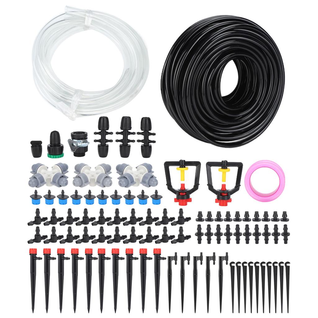30m Tropfbewässerungsset Schlauch Düsen Adapter Ventile Tropfer Set Gartenbewässerungssystem