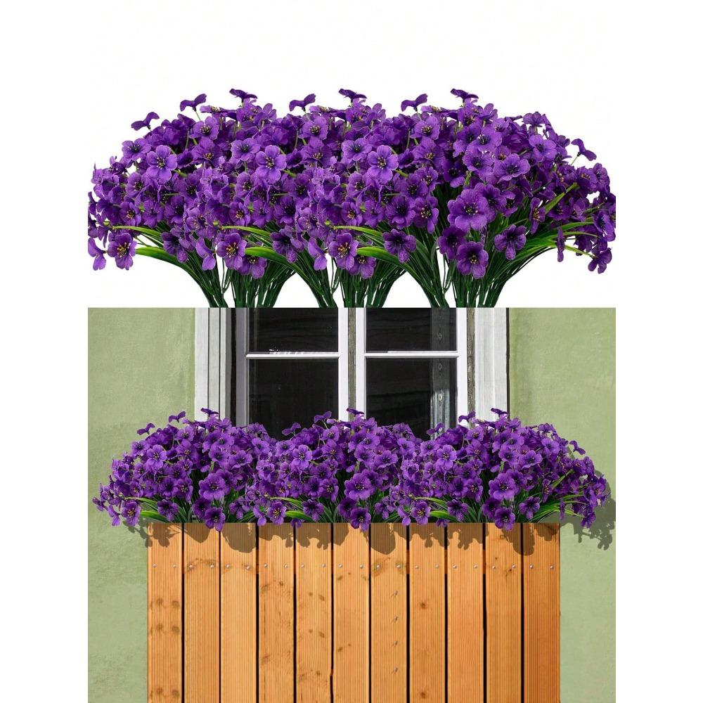 

Artificial Flowers for Indoor and Outdoor, Fake Flowers Plants for Indoor and Outdoor Garden Porch Windowsill Home Wedding Farmhouse фиолетовый