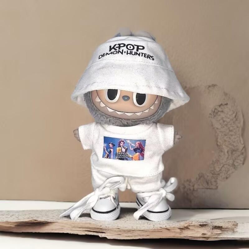 LABUBUBU 123 Generation Blind Box LABU Hunting Women's Fashion Suit Casual Fisherman's Hat Shoes Doll