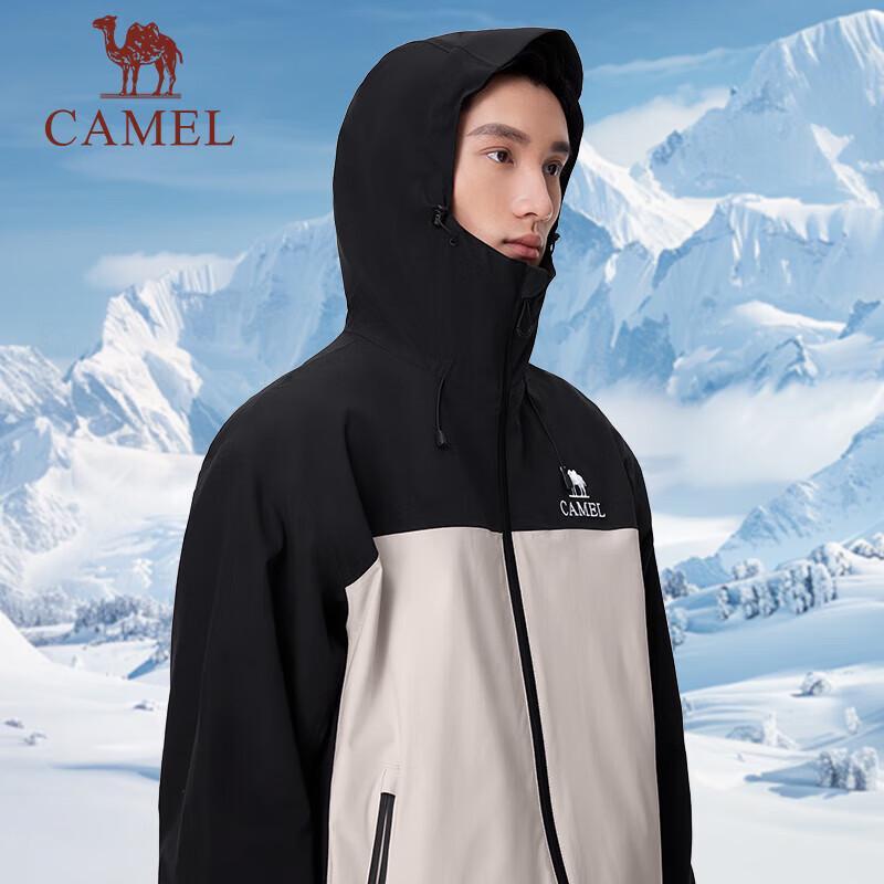 CAMEL Men's Fall/Winter Outdoor Windproof Hard Shell Single Layer Jacket