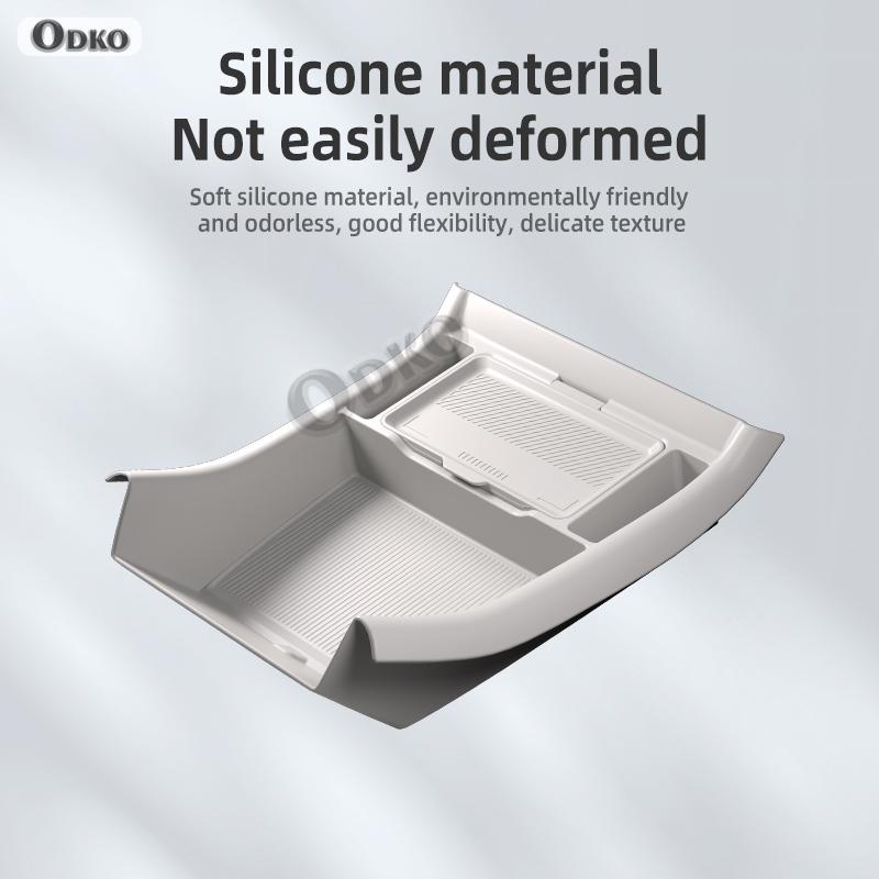 For DENZA N9 Silicone Storage Box  Center Console under Layer Modification Special Car Interior Accessories Organizer