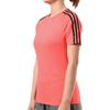adidas Womens Training Series Fashion Comfortable Soft Skin-Friendly Quick-Dry Short Sleeve Raglan T-Shirt Women Tops Red EH8724