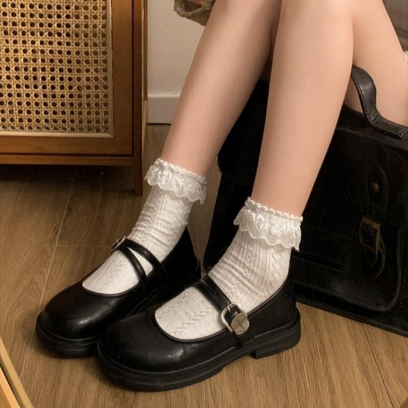 Fashion Janpanese Thick Soled Leather Women Shoes 2025 Spring Autumn New Fashion Elegant Comfortable Soft Women's Single Shoes