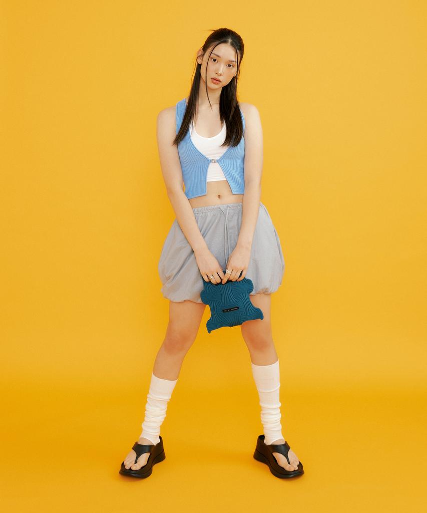 Pleatsmama Mini Bow Bag Pacific Blue