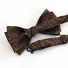 Men'S Korean Version Of Business Gold Coffee Bow Tie Fashion Banquet Wedding Retro Bow Suit Shirt Spot
